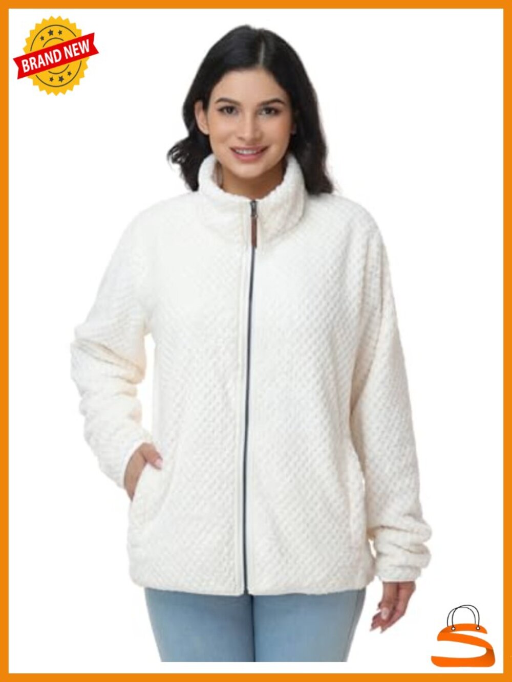 Ultra-Soft Warm Sherpa Fleece Jacket Outdoor Hiking Layer